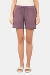 Amante Sleep Shorts - Black Plum — thumbnail 1